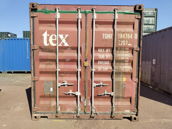 A 20 x 8ft Standard Container in As-Is condition, located in Glasgow